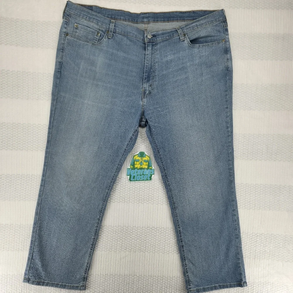 Levis 541 Athletic Taper Jeans Mens 47x28 Blue Medium Wash Denim Relaxed Fit
